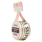 DIY Geschenkband mit Schriftzug-Print, 25 mm (Hellbeige)
