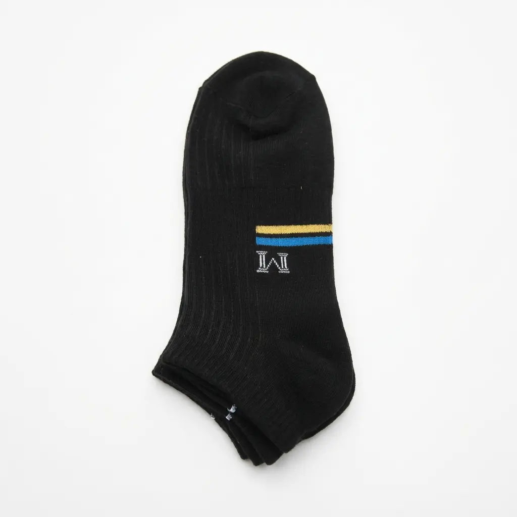 3er-Pack Sneakersocken Herren aus Baumwollmischung (Schwarz)