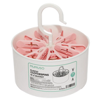 24er-Set Wäscheklammern aus Polypropylen mit Aufbewahrungsbox (Rosa/Türkis)