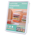 Rechteckige Aufbewahrungsbox aus Kunststoff, 2000 ml (Transparent)