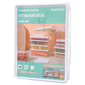 Kunststoff-Aufbewahrungsbox, 2800 ml (Transparent) für Lebensmittel und Haushaltsorganisation