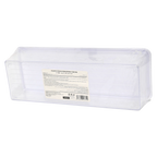 Rechteckige Aufbewahrungsbox aus Kunststoff mit Deckel, 1200 ml (Transparent)
