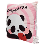 Dekokissen aus Polyester mit Panda-Design (Rosa)