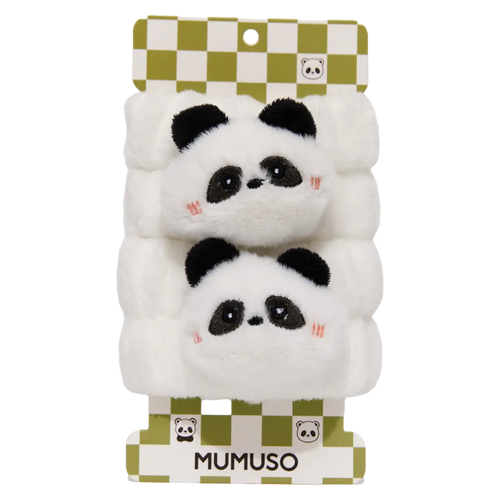 2er-Pack saugfähige Handgelenkbänder mit Panda-Design (Weiß)