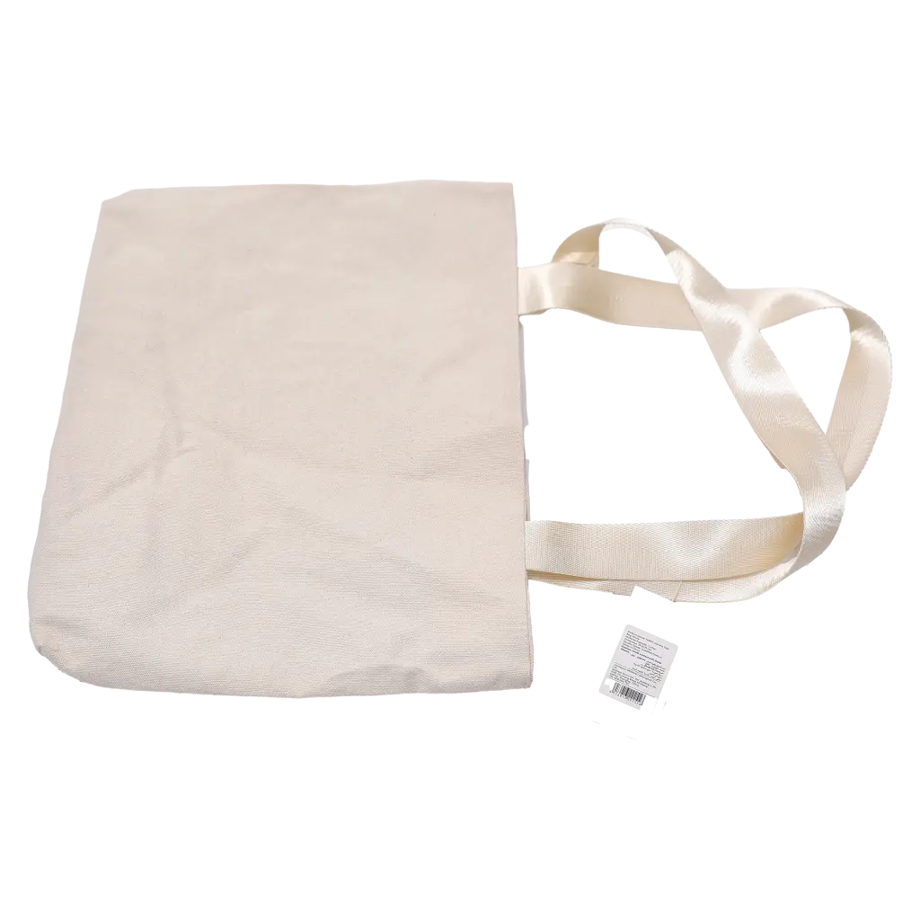 Canvas Tragetasche mit Print, Schultertasche (Weiß)