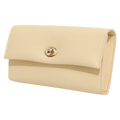 Umhängetasche Damen aus Kunstleder mit Kettenriemen (Beige)