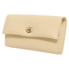 Umhängetasche Damen aus Kunstleder mit Kettenriemen (Beige)