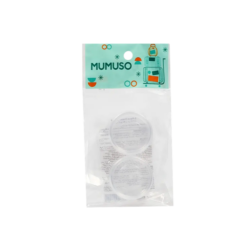 2-teiliges Cremedosen-Set für Kosmetik und Pflegeprodukte (Transparent)