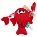 Plüschspielzeug Hummer-Design für Haustiere (Rot/Rosa)