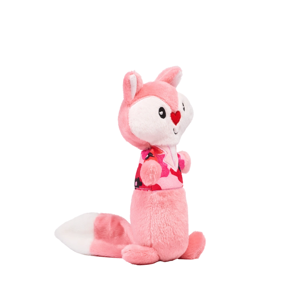 Plüschtier für Haustiere mit Fuchs-Design (Rosa)