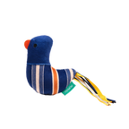 Kau-Spielzeug für Haustiere aus Polyester mit Vogel-Design (Blau/Orange/Weiß)