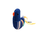 Kau-Spielzeug für Haustiere aus Polyester mit Vogel-Design (Blau/Orange/Weiß)