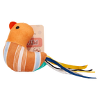 Kauspielzeug für Haustiere aus Polyester, Vogel-Design (Orange)
