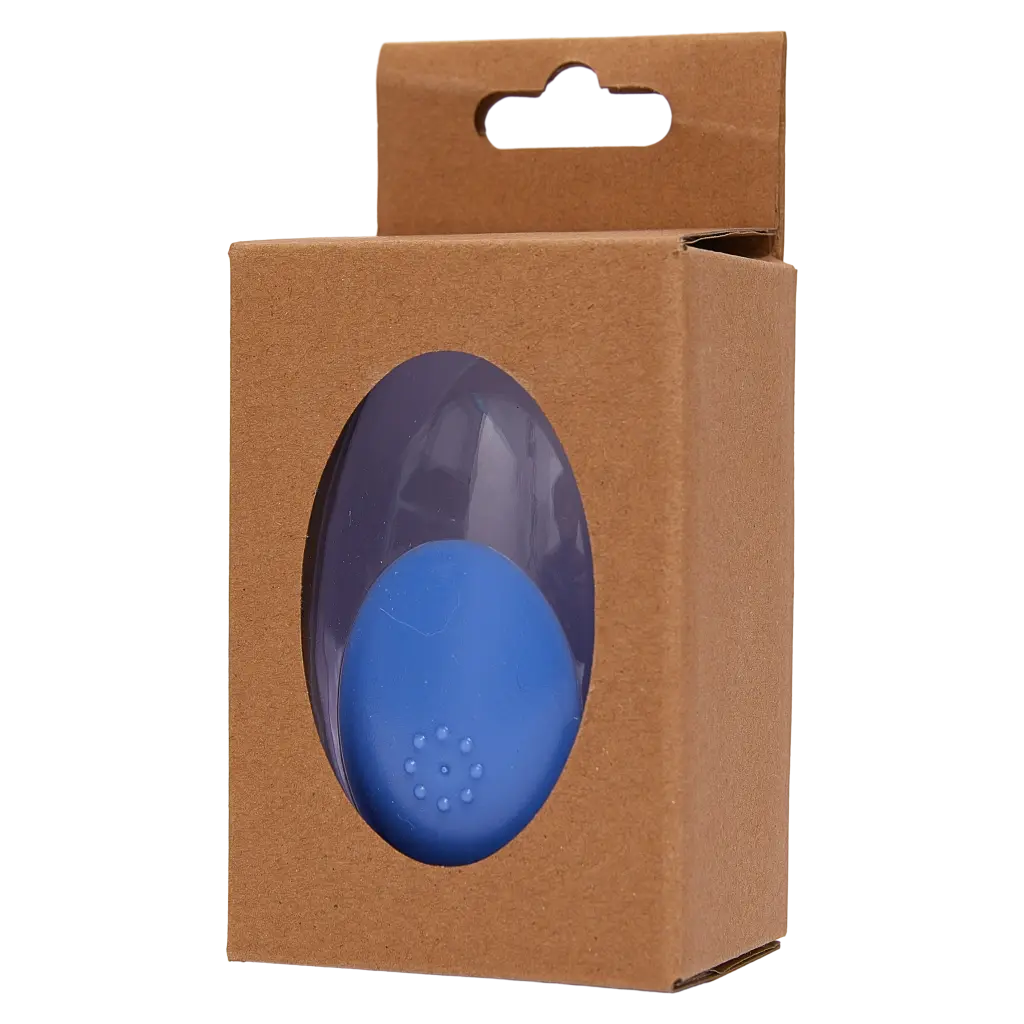 Bade- und Massagebürste aus ABS für Haustiere, ergonomisch (Blau)