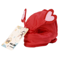 Haustierhut aus Polyester mit Herz-Design (Rot)
