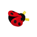 Plüschtier für Haustiere mit Marienkäfer-Design (Rot/Schwarz)