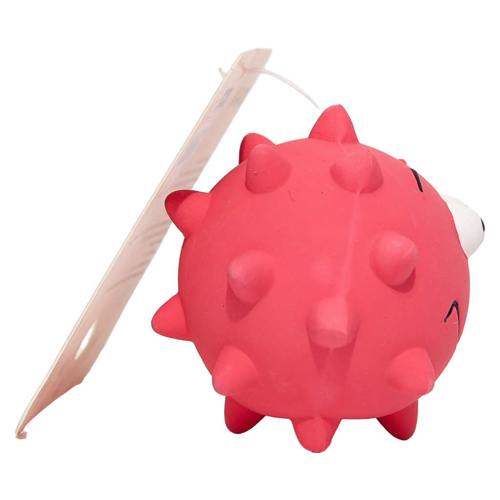 Latex Hundespielzeug mit Bakterien-Design (Rot), für interaktives Kauen und Spielen