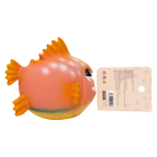 Hundespielzeug aus Naturkautschuk mit Fisch-Design, 150 g (Orange/Gelb)