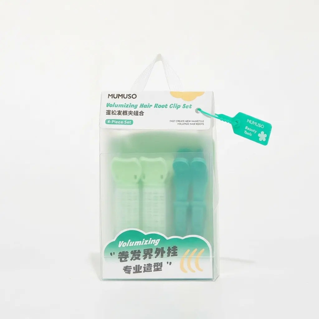 Volumen Haarwurzel-Clip Set aus Kunststoff für Haarstyling (Mint/Hellgrün/Türkis)