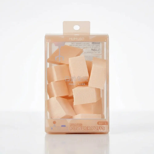 15-teiliges SBR-Puderquasten-Set, rhombusförmig für Nass- und Trockenanwendung (Creme)