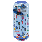 Neopren-Flaschenhalter mit Schultergurt und Auto-Design (Blau)