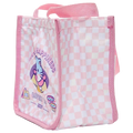 Tragetasche aus Polyester mit Katzen-Design, leicht, strapazierfähig (Rosa)