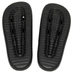 Badezimmer Slipper aus EVA mit rutschfester Sohle, Größe 44-45 (Schwarz)