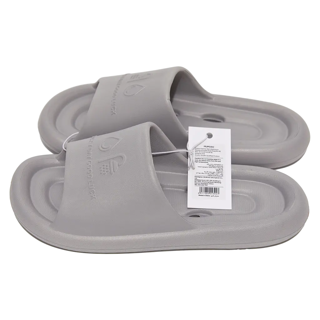 Badeslipper Damen aus EVA, Größe 40–41 (Grau)