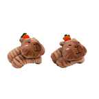 Saugfähiges Handgelenkband aus Polyester mit Capybara-Design (Braun)
