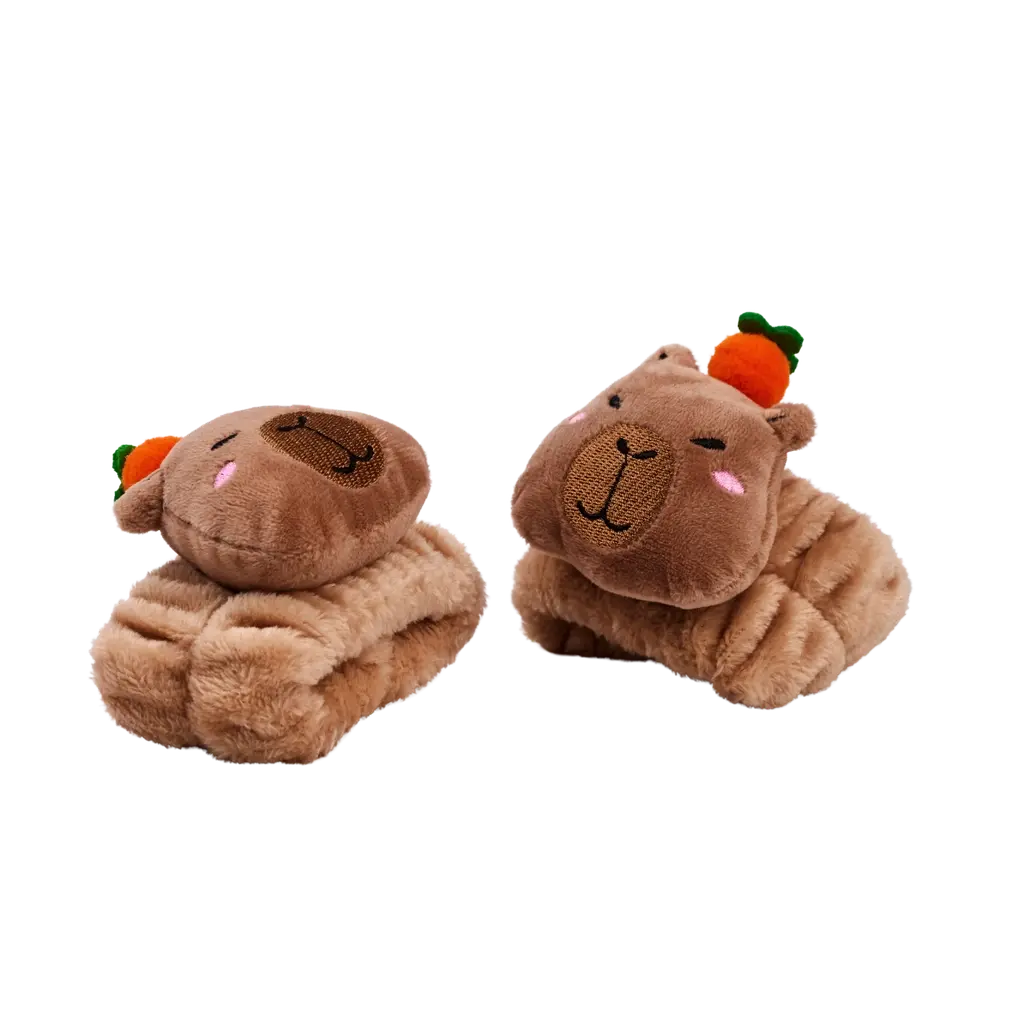 Saugfähiges Handgelenkband aus Polyester mit Capybara-Design (Braun)