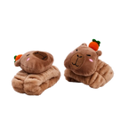 Saugfähiges Handgelenkband aus Polyester mit Capybara-Design (Braun)