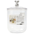 PET-Aufbewahrungsdose mit Bär-Design, luftdichter Deckel, 1400 ml (Transparent)
