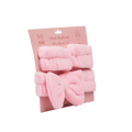 3-teiliges Haarband- und Armband-Set aus Polyester für Gesichtspflege und Make-up (Rosa)