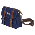 Messenger Bag aus Nylon, Umhängetasche mit Schultergurt (Blau)