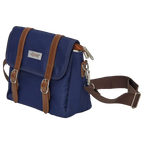Messenger Bag aus Nylon, Umhängetasche mit Schultergurt (Blau)