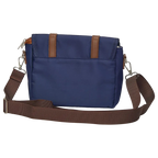 Messenger Bag aus Nylon, Umhängetasche mit Schultergurt (Blau)