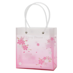 Geschenktasche mit Kirschblüten-Design, klein (Rosa/Weiß)