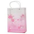 Geschenktragetasche mit Kirschblüten-Design (Rosa/Weiß)