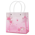 Geschenktasche mit Kirschblüten-Design, mittlere Größe (Rosa/Weiß)