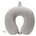 Memory Foam Nackenkissen U-Form, Kollektion Kirschblüte (Hellgrau)