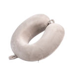 Memory Foam Nackenkissen U-Form, Kollektion Kirschblüte (Hellgrau)