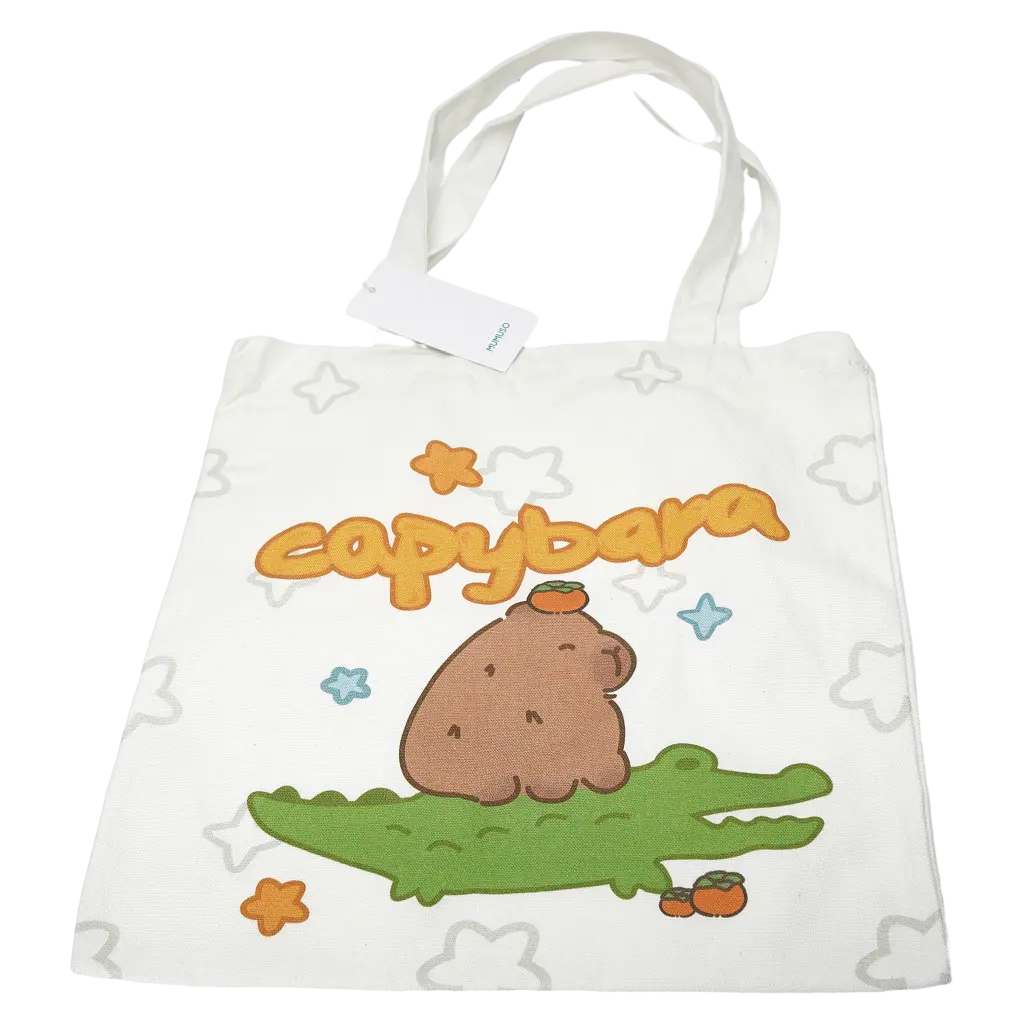 Canvas Tragetasche (Entspannte Capybara)