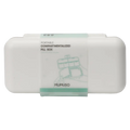 Pillendose aus Polypropylen mit 8 Fächern für Tabletten und Medikamente (Weiß)