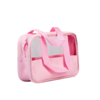 Transparente PVC-Kosmetiktasche mit Kirschblüten-Design, mittelgroß (Rosa)