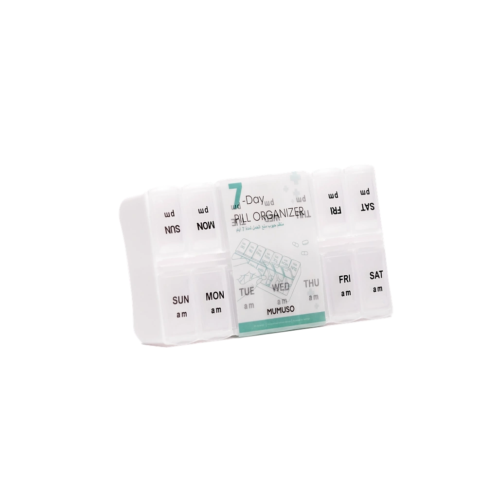 Tabletten-Organizer aus Polypropylen, 7 Tage (Transparent)