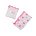 2-teiliges Stiftemäppchen-Set mit Kirschblüten-Design (Rosa)