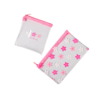 2-teiliges Stiftemäppchen-Set mit Kirschblüten-Design (Rosa)
