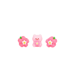 Radiergummi-Set mit Katze und Kirschblüten-Design (Rosa/Weiß)