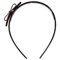 Acryl-Haarreif mit Schleifen-Design (Schwarz)
