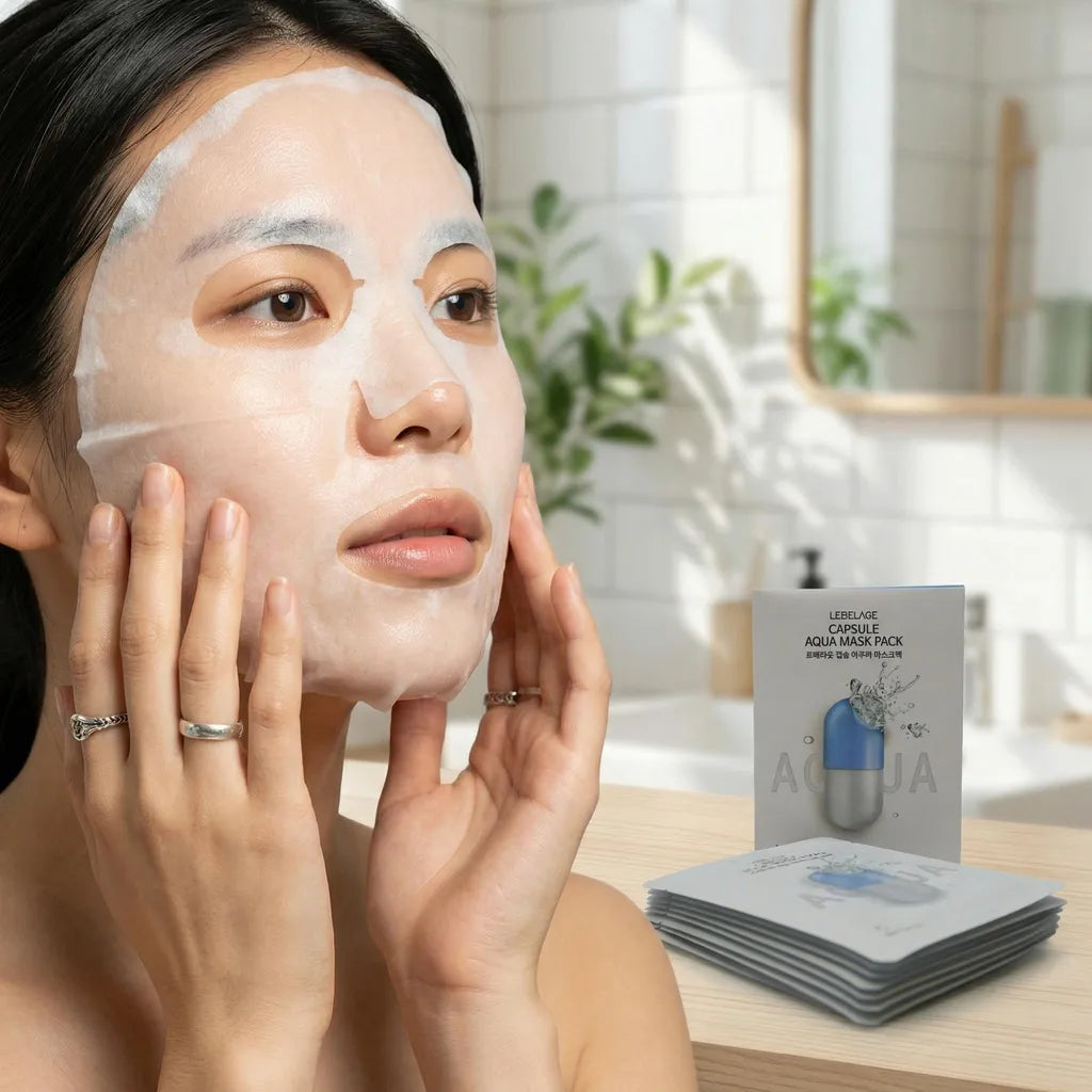 Capsule Aqua hydrating mask 10pcs pack, 28ml, LEBELAGE